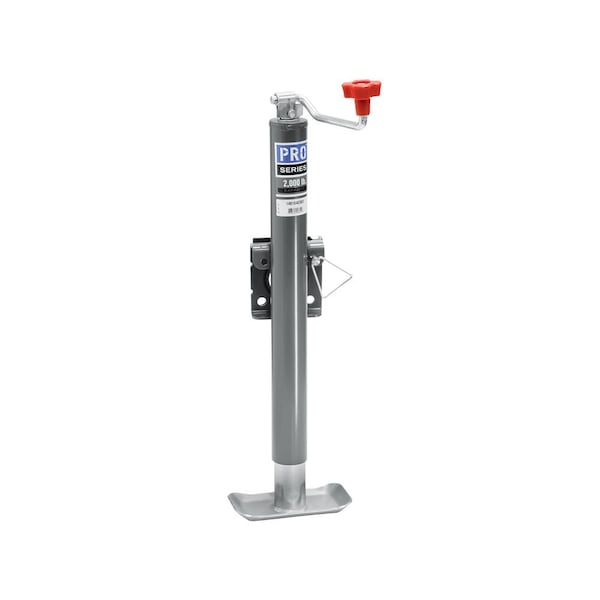 Cequent Pro Series Weld-On Jack, Topwind, 2,000 Lbs. W/Footplate 1401040303 - main